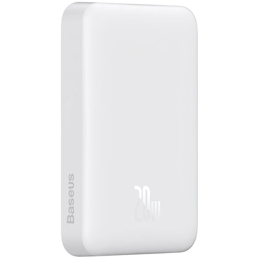 Vanjska baterija Baseus Magnetic Mini, 10000mAh, 20W, PD + FQI, 1 x USB-C, Bijela P10059001223-00