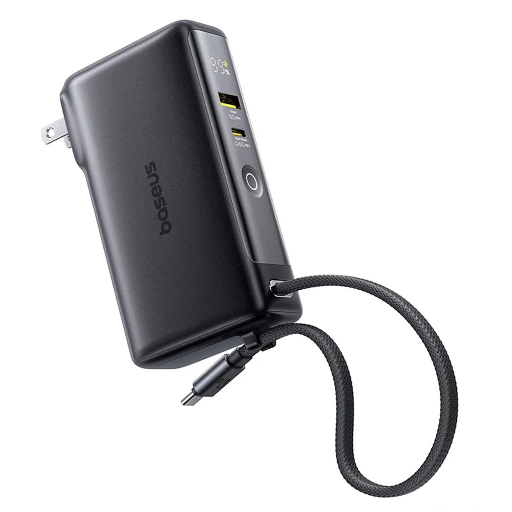 Vanjska baterija Baseus Nomos NT11 Omni US, 10000mAh, 67W, QC + PD, 1 x USB-A - 2 x USB-C, Crna P10078807123-00