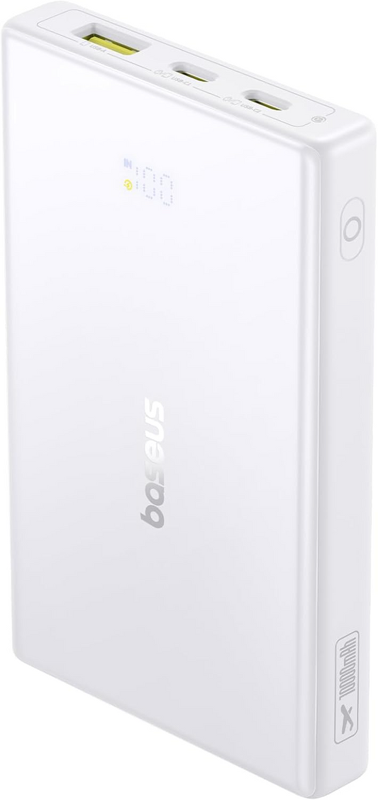 Vanjska baterija Baseus PicoGo, 10000mAh, 20W, QC + PD, 1 x USB-A - 2 x USB-C, Bijela P10076801213-00