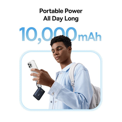 Vanjska baterija Baseus PicoGo, 10000mAh, 45W, QC + PD, 1 x USB-A - 2 x USB-C, Crna P10076803123-00