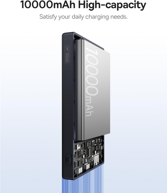 Vanjska baterija Baseus PicoGo, 10000mAh, 20W, QC + PD, 1 x USB-A - 2 x USB-C, Bijela P10076801213-00