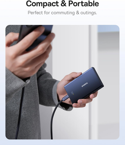 Vanjska baterija Baseus PicoGo, 10000mAh, 20W, QC + PD, 1 x USB-A - 2 x USB-C, Bijela P10076801213-00
