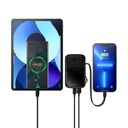 Vanjska baterija Baseus Qpow Pro, 20000mAh, 20W, QC + PD, 1 x Lightning - 1 x USB-A - 1 x USB-C, Crna PPQD040001