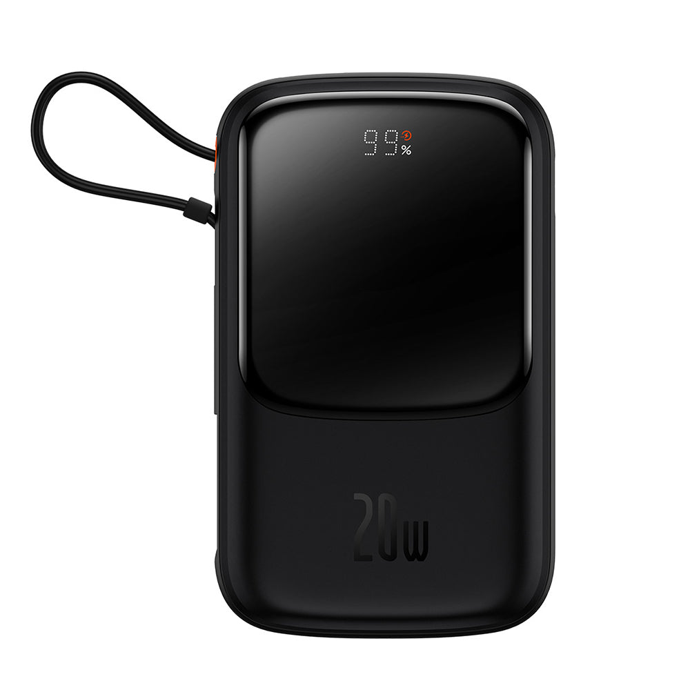 Vanjska baterija Baseus Qpow Pro, 20000mAh, 20W, QC + PD, 1 x Lightning - 1 x USB-A - 1 x USB-C, Crna PPQD040001
