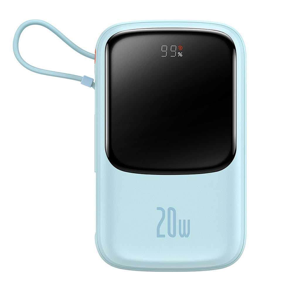 Vanjska baterija Baseus Qpow Pro, 20000mAh, 20W, QC + PD, 1 x Lightning - 1 x USB-A - 1 x USB-C, Plava PPQD030003