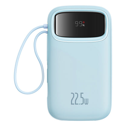 Vanjska baterija Baseus Qpow Pro+, 10000mAh, 22.5W, QC + PD, 1 x Lightning - 1 x USB-A - 2 x USB-C, Plava P10055003313-00