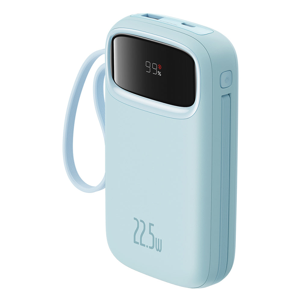 Vanjska baterija Baseus Qpow Pro+, 10000mAh, 22.5W, QC + PD, 1 x Lightning - 1 x USB-A - 2 x USB-C, Plava P10055003313-00