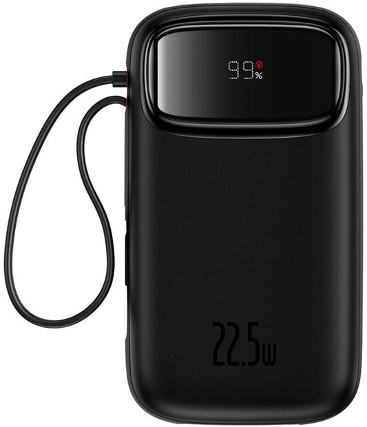 Vanjska baterija Baseus Qpow2, 10000mAh, 22.5W, QC + PD, 1 x Lightning - 1 x USB-A - 2 x USB-C, Crna P10055003113-00