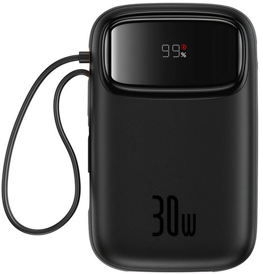 Vanjska baterija Baseus Qpow2, 20000mAh, 30W, QC + PD, 1 x USB-A - 3 x USB-C, Crna P10055009113-00