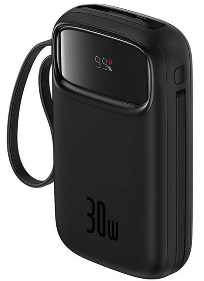 Vanjska baterija Baseus Qpow2, 20000mAh, 30W, QC + PD, 1 x USB-A - 3 x USB-C, Crna P10055009113-00