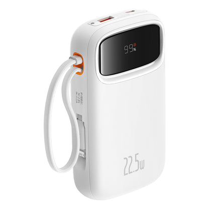 Vanjska baterija Baseus Qpow2, 20000mAh, 22.5W, QC + PD, 1 x Lightning - 1 x USB-A - 2 x USB-C, Bijela P10055002223-00