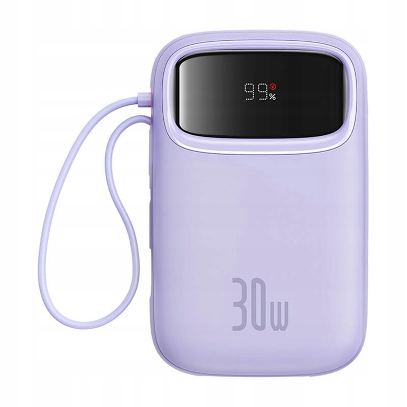 Vanjska baterija Baseus Qpow2, 10000mAh, 30W, QC + PD, 1 x USB-A - 3 x USB-C, Ljubičasta P10055008513-00