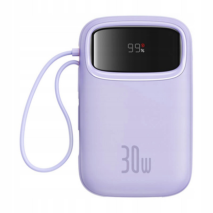 Vanjska baterija Baseus Qpow2, 10000mAh, 30W, QC + PD, 1 x USB-A - 3 x USB-C, Ljubičasta P10055008513-00