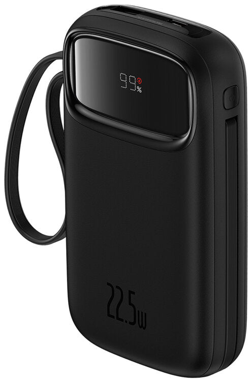 Vanjska baterija Baseus Qpow2, 10000mAh, 22.5W, QC + PD, 1 x Lightning - 1 x USB-A - 2 x USB-C, Crna P10055003113-00