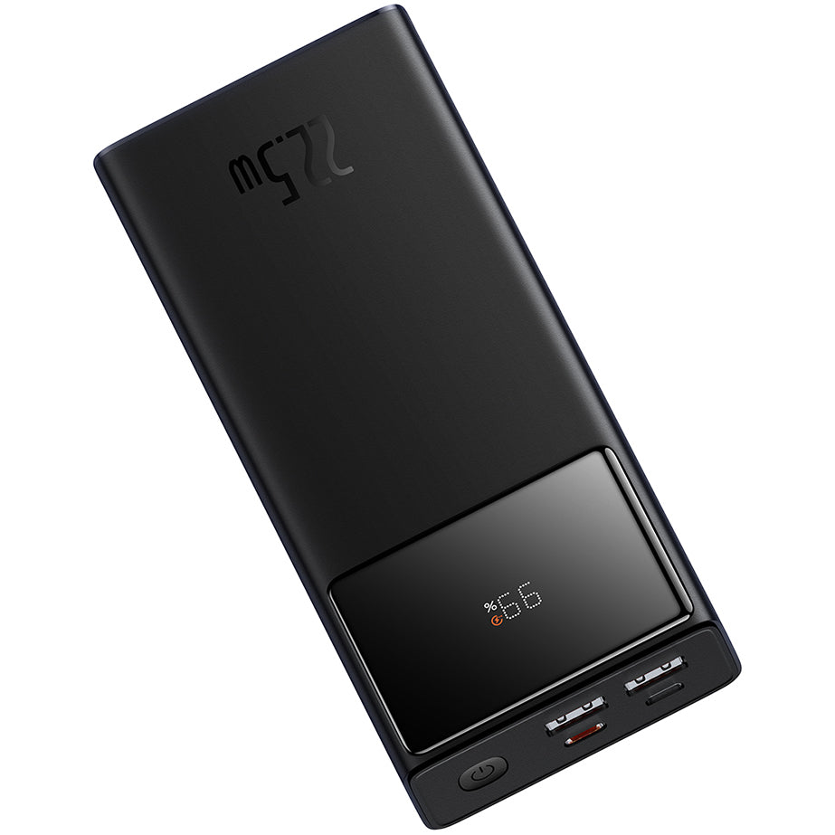 Vanjska baterija Baseus Star Lord, 20000mAh, 22.5W, QC + PD, 1 x USB-C - 2 x USB-A, Crna PPXJ080001