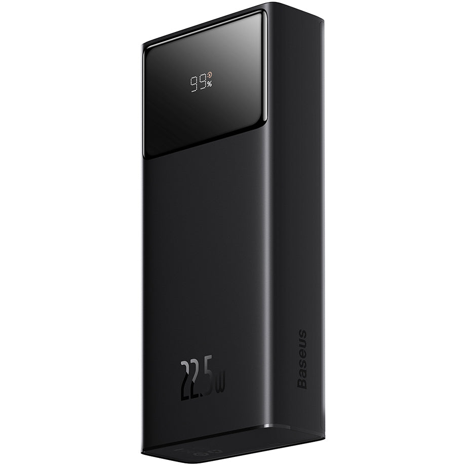 Vanjska baterija Baseus Star Lord, 20000mAh, 22.5W, QC + PD, 1 x USB-C - 2 x USB-A, Crna PPXJ080001