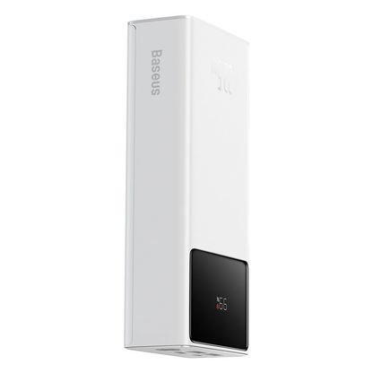 Vanjska baterija Baseus Star Lord, 30000mAh, 22.5W, QC + PD, 1 x USB-C - 2 x USB-A, Bijela PPXJ080102