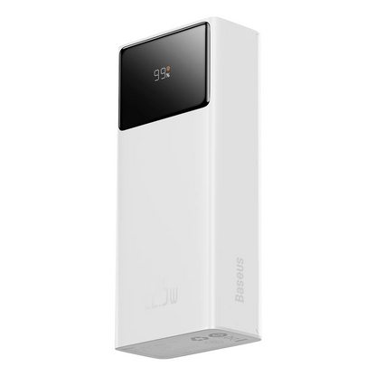 Vanjska baterija Baseus Star Lord, 30000mAh, 22.5W, QC + PD, 1 x USB-C - 2 x USB-A, Bijela PPXJ080102