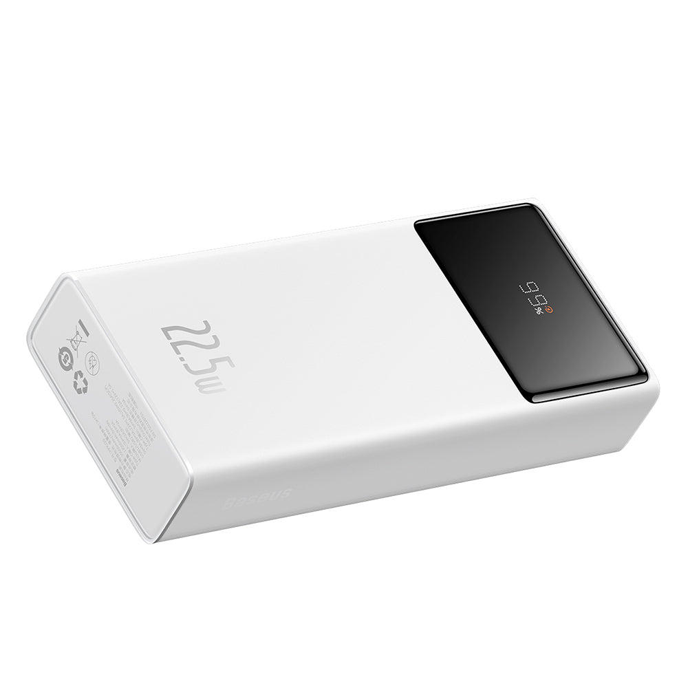 Prijenosna baterija Baseus Star Lord, 20000mAh, 22.5W, QC + PD, 1 x USB-C - 2 x USB-A, Bijela PPXJ080002