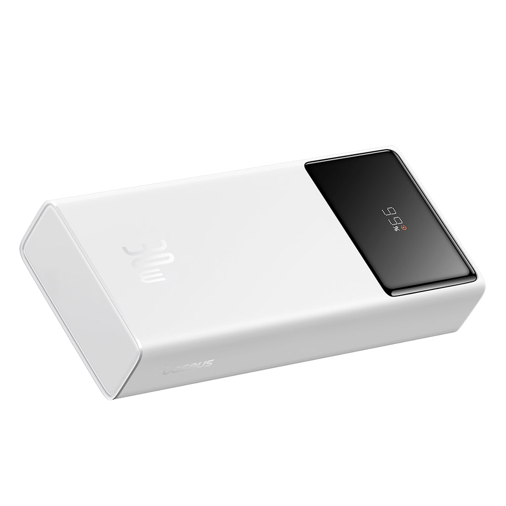 Vanjska baterija Baseus Star Lord, 20000mAh, 30W, QC + PD, 1 x USB-C - 2 x USB-A, Bijela P10022904213-00
