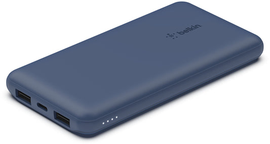 Vanjska baterija Belkin BoostCharge, 10000mAh, 15W, 1 x USB-C - 2 x USB-A, Tamnoplava BPB011btBL
