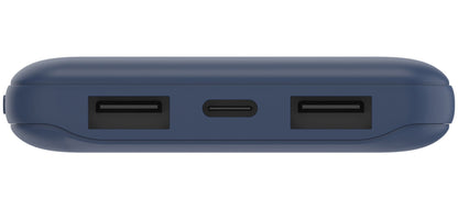 Vanjska baterija Belkin BoostCharge, 10000mAh, 15W, 1 x USB-C - 2 x USB-A, Tamnoplava BPB011btBL
