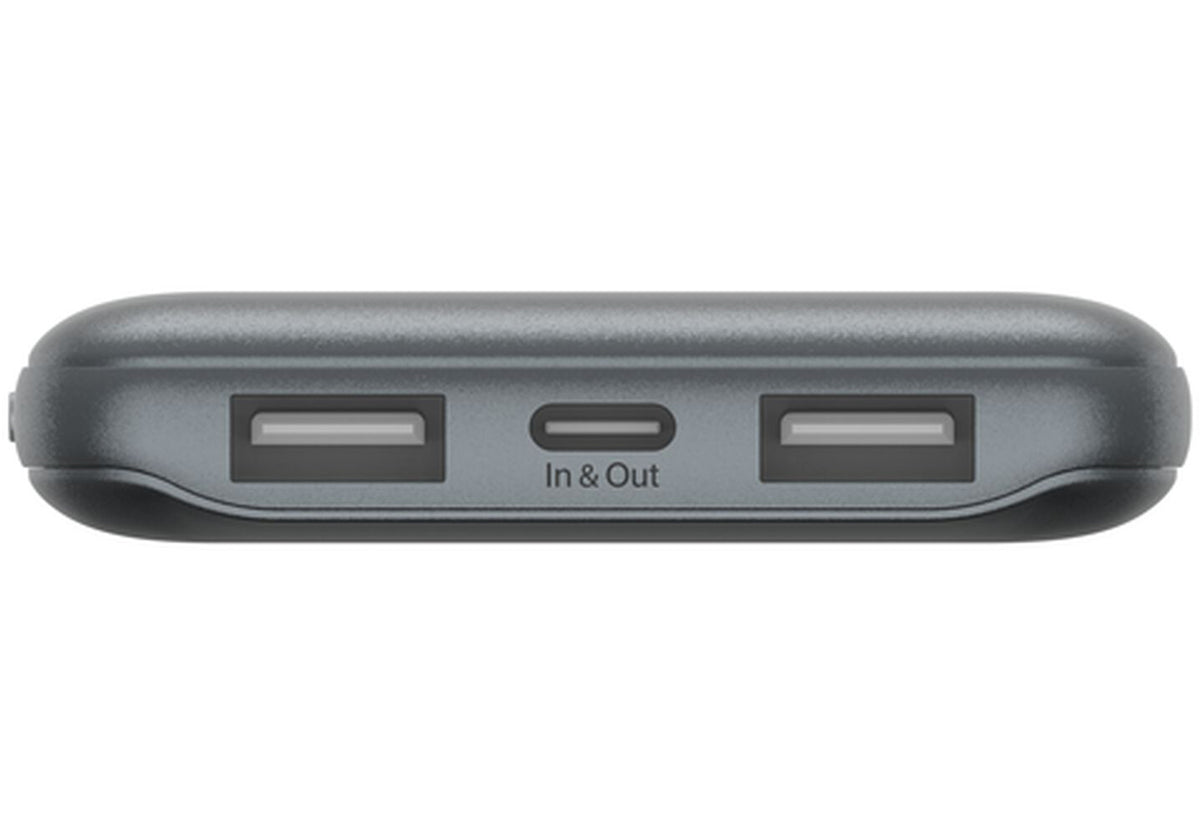Vanjska baterija Belkin BoostCharge, 10000mAh, 15W, 1 x USB-C - 2 x USB-A, Siva BPB011btGY