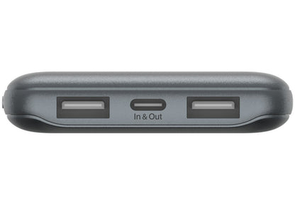 Vanjska baterija Belkin BoostCharge, 10000mAh, 15W, 1 x USB-C - 2 x USB-A, Siva BPB011btGY