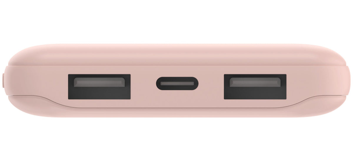Vanjska baterija Belkin BoostCharge, 10000mAh, 15W, 1 x USB-C - 2 x USB-A, Roza BPB011btRG