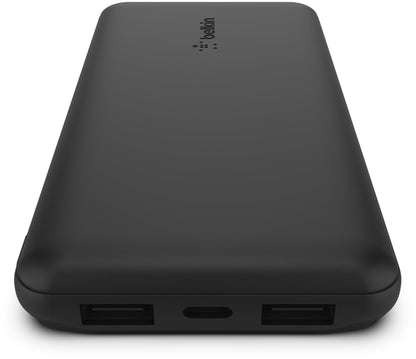 Vanjska baterija Belkin BoostCharge, 10000mAh, 15W, 1 x USB-C - 2 x USB-A, Crna BPB011btBK