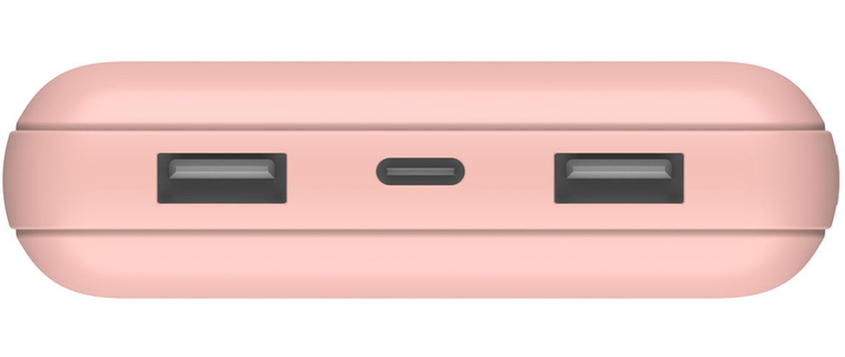 Vanjska baterija Belkin BoostCharge, 20000mAh, 15W, 1 x USB-C - 2 x USB-A, Ružičasto zlatna BPB012btRG