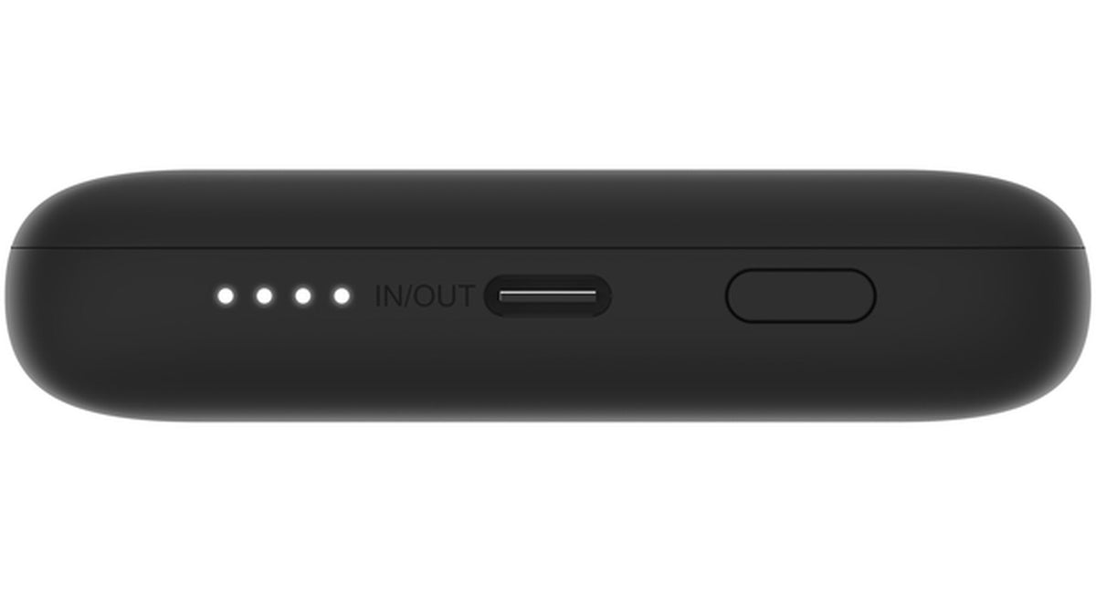 Vanjska baterija Belkin BoostCharge Plus, 10000mAh, 23W, QC + PD, 1 x Lightning - 2 x USB-C, Crna BPB006btBLK