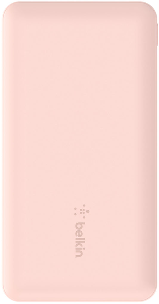 Vanjska baterija Belkin BoostCharge, 10000mAh, 15W, 1 x USB-C - 2 x USB-A, Roza BPB011btRG