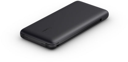 Vanjska baterija Belkin BoostCharge Plus, 10000mAh, 23W, QC + PD, 1 x Lightning - 2 x USB-C, Crna BPB006btBLK