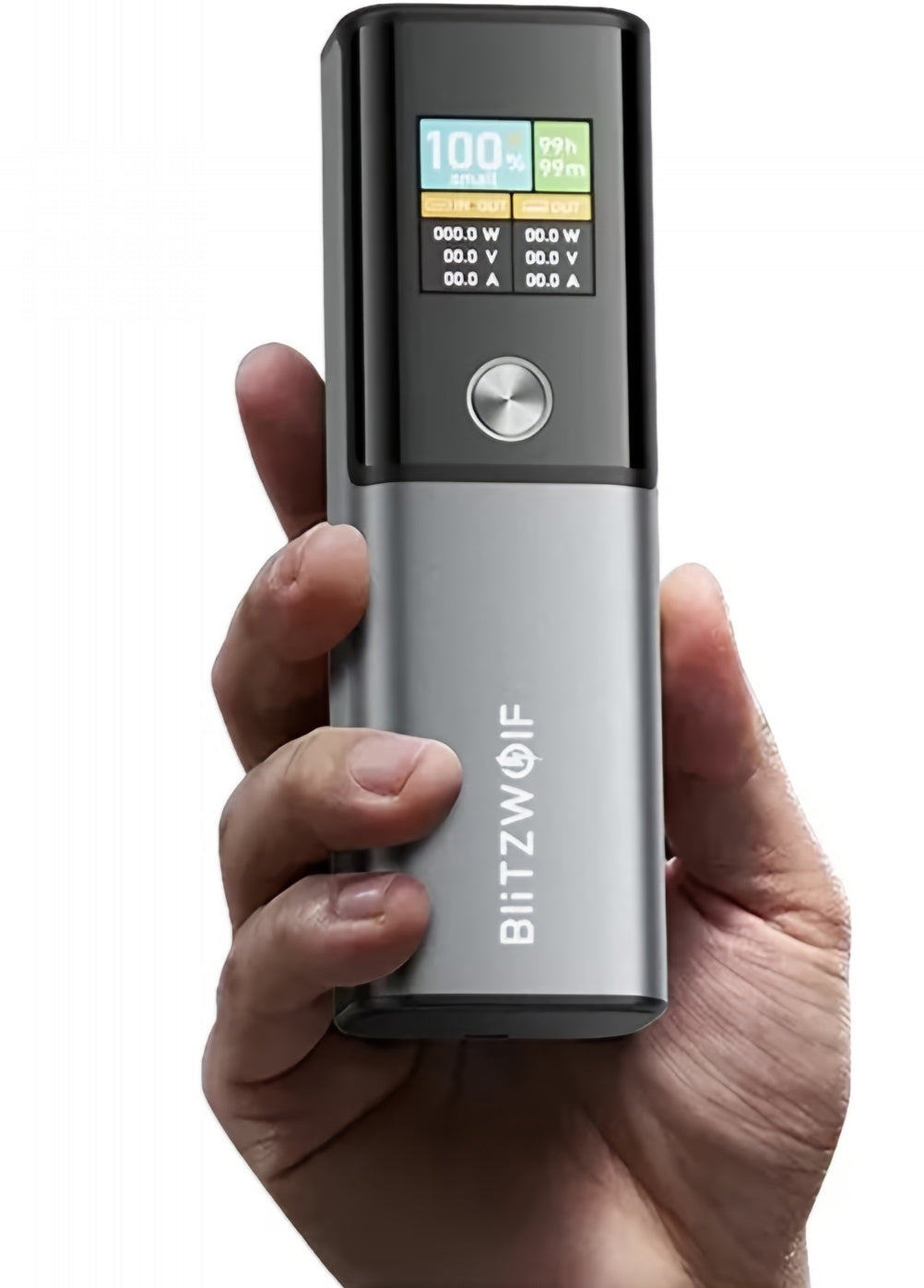 Vanjska baterija BlitzWolf BW-P23, 14000mAh, 100W, QC + PD, 1 x USB-A - 1 x USB-C, Siva
