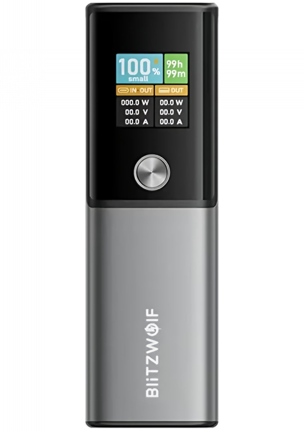 Vanjska baterija BlitzWolf BW-P23, 14000mAh, 100W, QC + PD, 1 x USB-A - 1 x USB-C, Siva