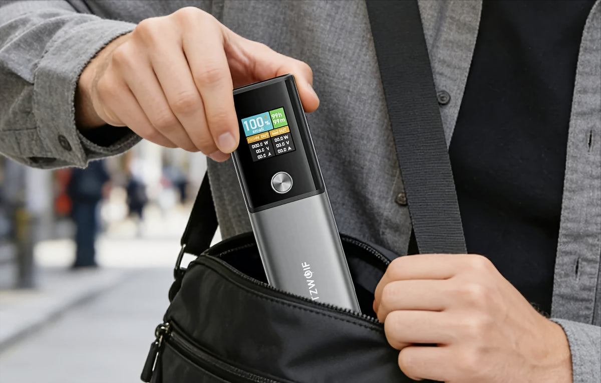Vanjska baterija BlitzWolf BW-P23, 14000mAh, 100W, QC + PD, 1 x USB-A - 1 x USB-C, Siva