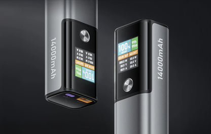 Vanjska baterija BlitzWolf BW-P23, 14000mAh, 100W, QC + PD, 1 x USB-A - 1 x USB-C, Siva
