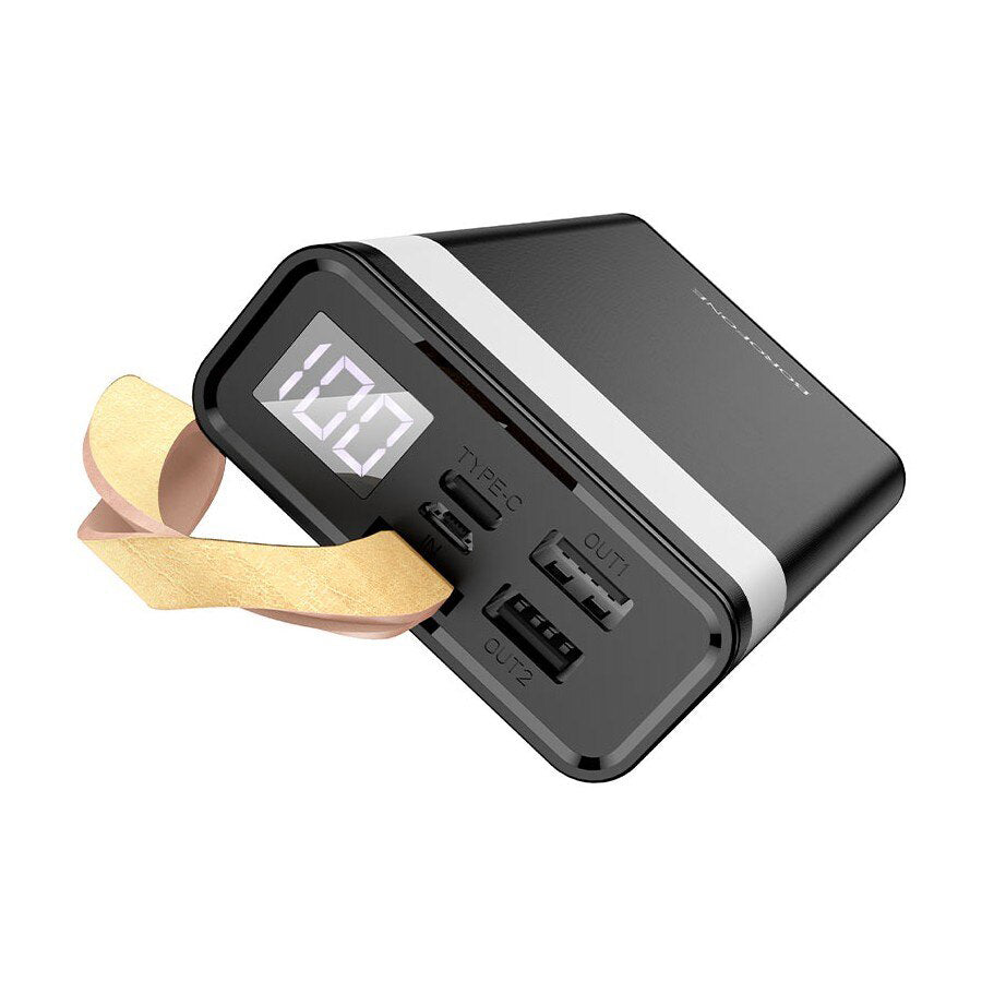 Vanjska baterija Borofone BJ18 Coolmy, 20000mAh, 10W, 2 x USB-A, Crna