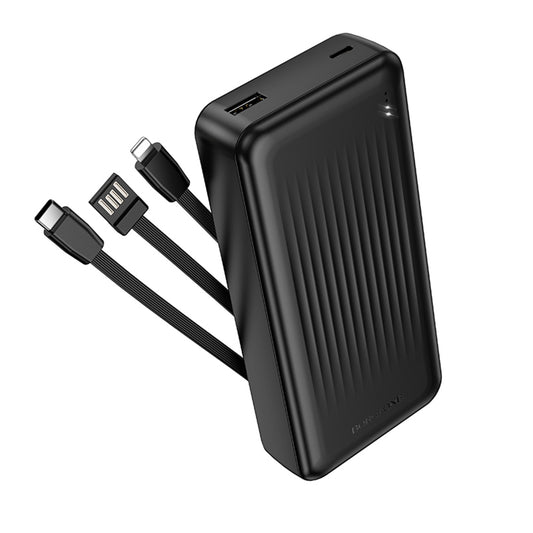 Vanjska baterija Borofone BJ79 Clever, 20000mAh, 10W, 1 x Lightning - 1 x USB-A - 1 x USB-C, Crna