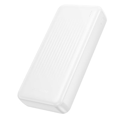 Vanjska baterija Borofone BJ80A Clever, 20000mAh, 22.5W, QC + PD, 1 x USB-C - 2 x USB-A, Bijela