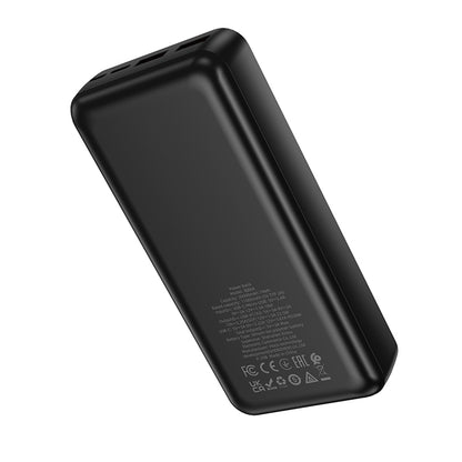 Vanjska baterija Borofone BJ80A Clever, 20000mAh, 22.5W, QC + PD, 1 x USB-C - 2 x USB-A, Crna