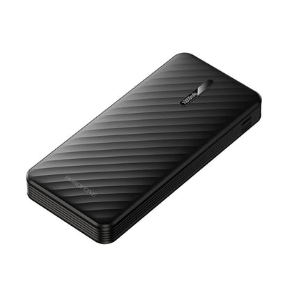 Vanjska baterija Borofone BJ84 Smooth, 10000mAh, 10W, 1 x Lightning - 1 x microUSB - 1 x USB-A - 1 x USB-C, Crna