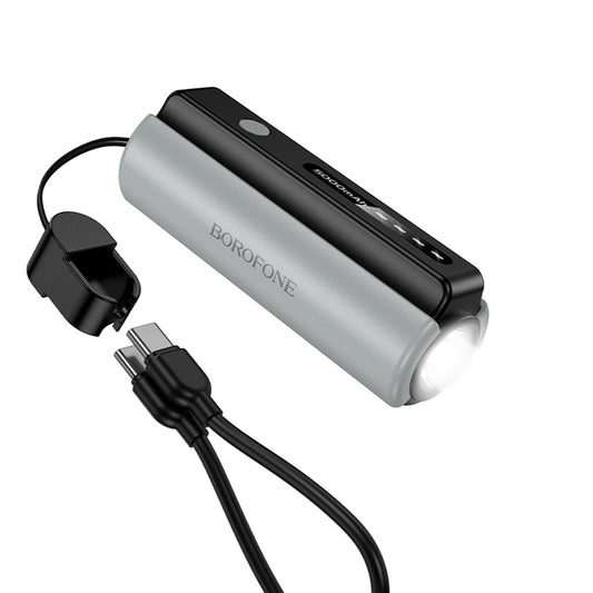 Vanjska baterija Borofone BJ87 Star, 5000mAh, 10W, 1 x USB-C, Siva