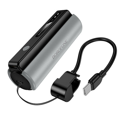 Vanjska baterija Borofone BJ87 Star, 5000mAh, 10W, 1 x USB-C, Siva