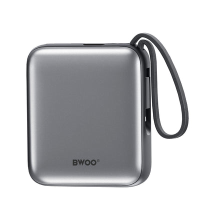Vanjska baterija BWOO BO-P74, 10000mAh, 22.5W, PD, 1 x Lightning - 2 x USB-C, Crna
