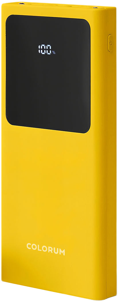 Vanjska baterija Colorum CPB10-02, 10000mAh, 10W, 2 x USB-A, Žuta