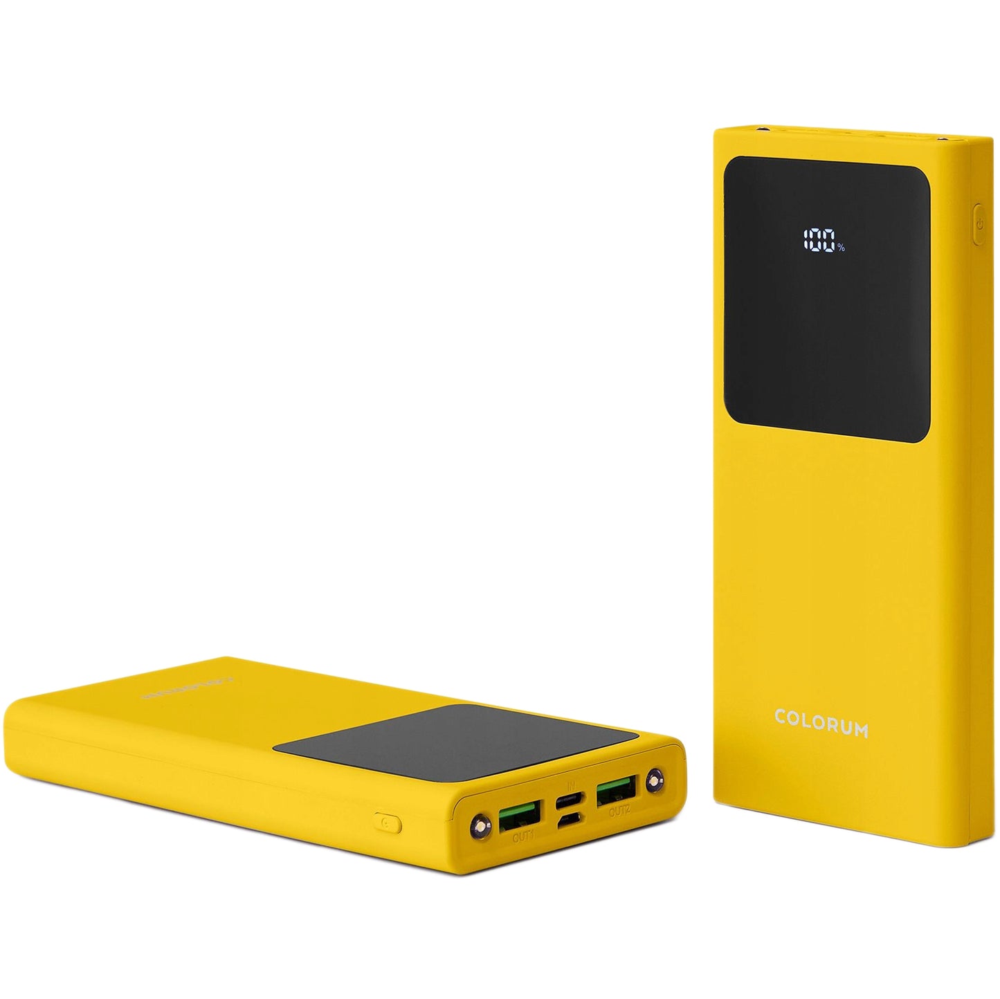 Vanjska baterija Colorum CPB10-02, 10000mAh, 10W, 2 x USB-A, Žuta