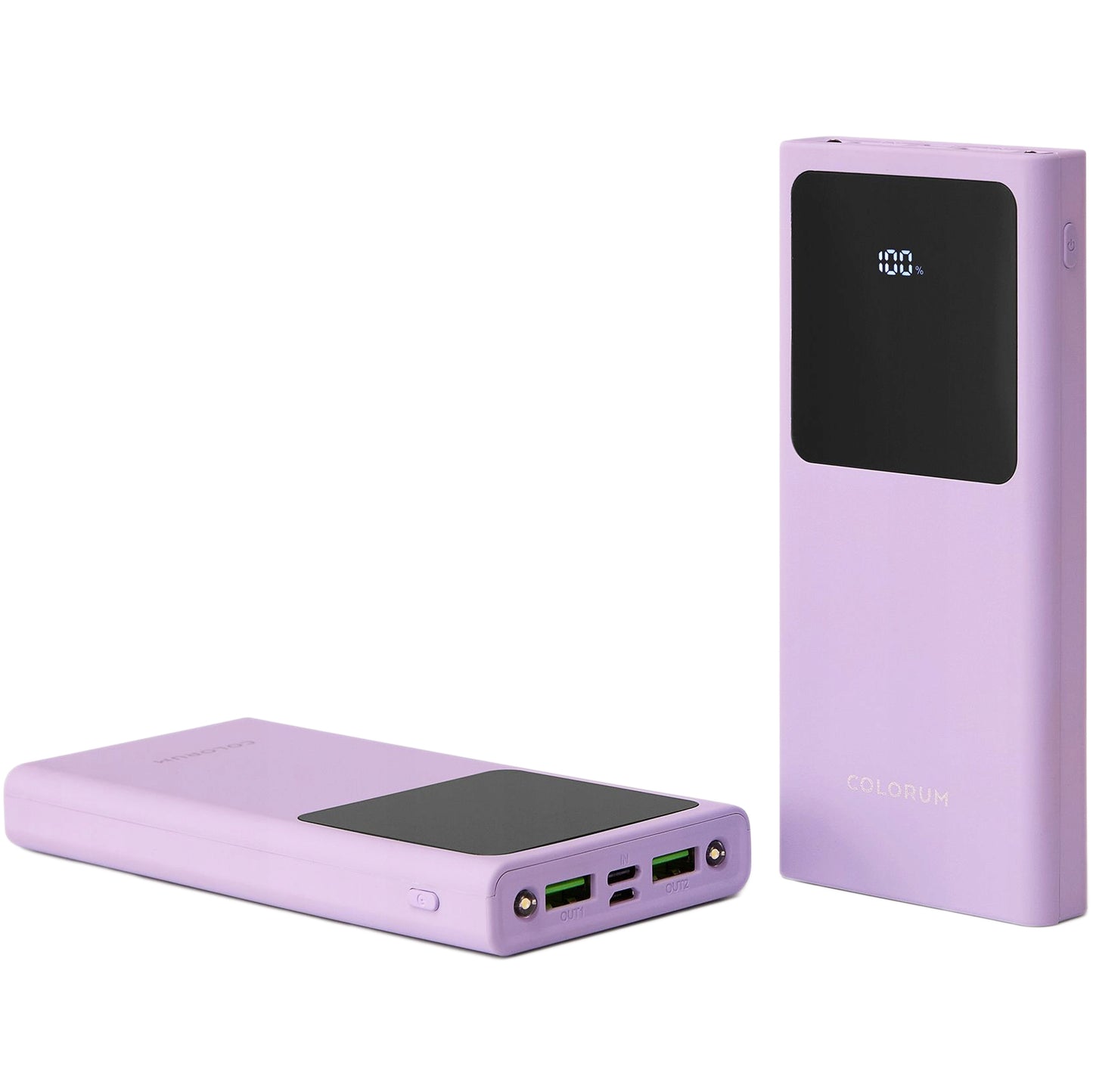 Vanjska baterija Colorum CPB10-02, 10000mAh, 10W, 2 x USB-A, Ljubičasta