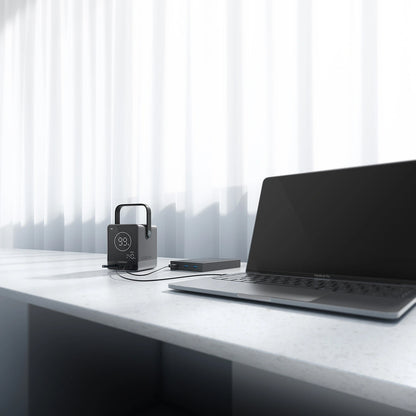 Vanjska baterija Cuktech, 40000mAh, 300W, QC + PD + FQI, 1 x QI - 2 x USB-A - 2 x USB-C, Crna